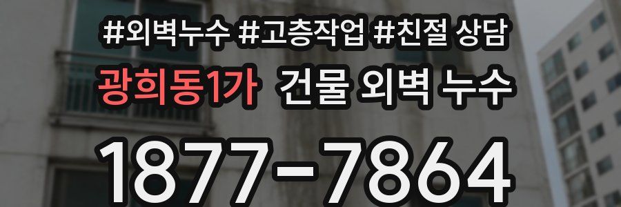 광희동1가 건물 외벽 누수