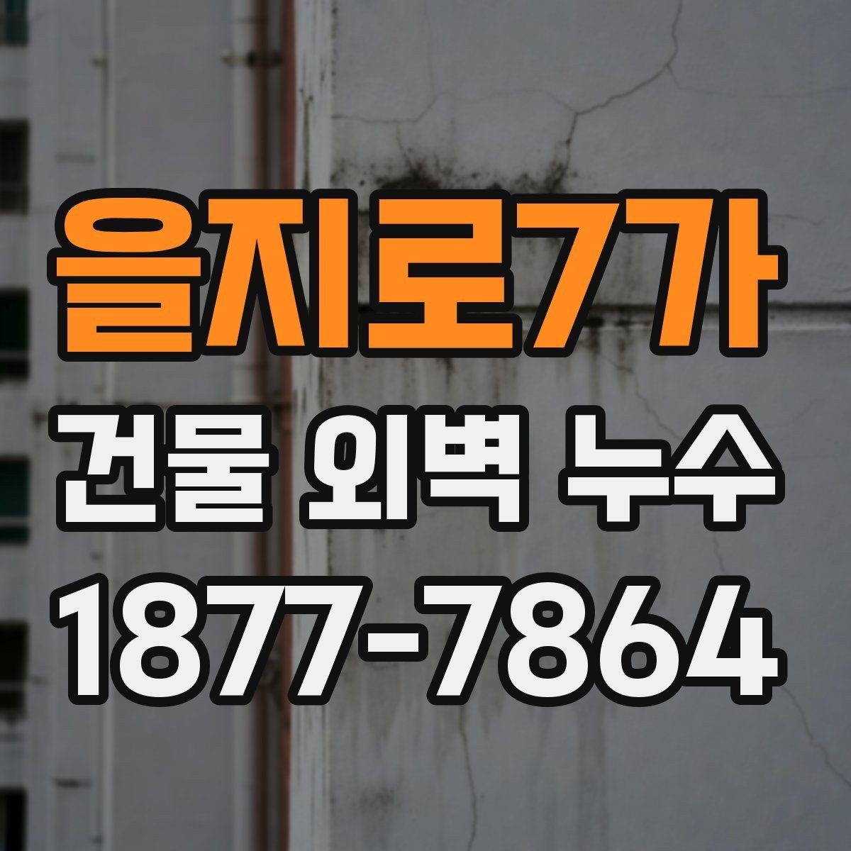 을지로7가 건물 외벽 누수 보수 후 테스트가 필요한 이유