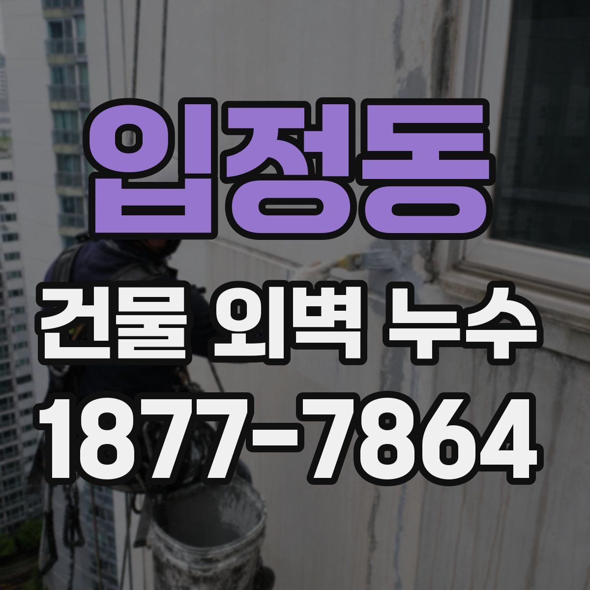 입정동 건물 외벽 누수