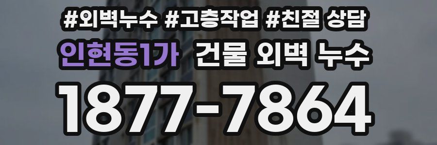 인현동1가 건물 외벽 누수