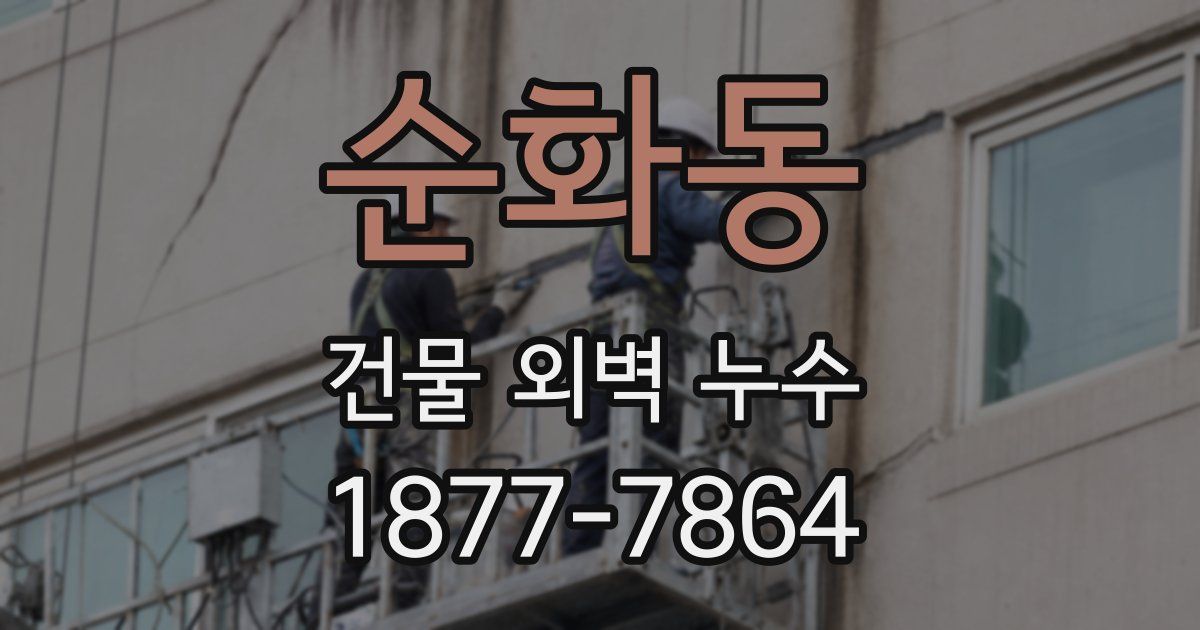 순화동 건물 외벽 누수