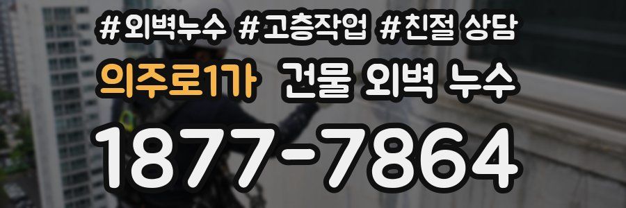의주로1가 건물 외벽 누수
