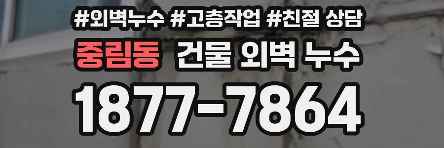 중림동 건물 외벽 누수