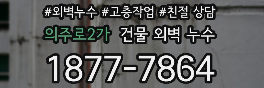 의주로2가 건물 외벽 누수