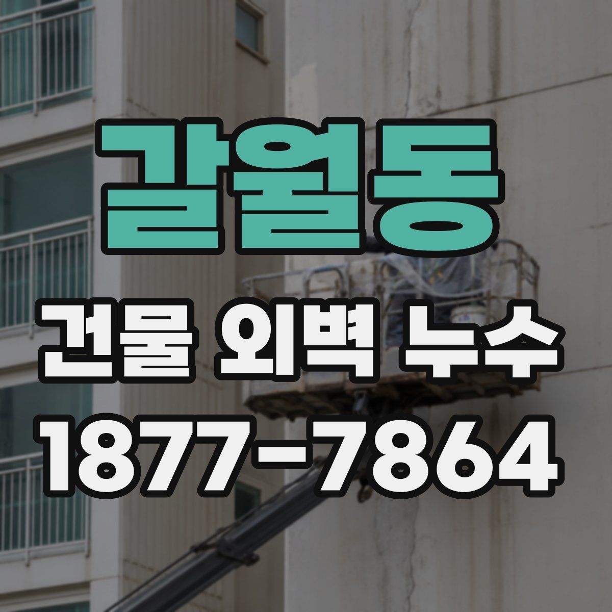 갈월동 건물 외벽 누수