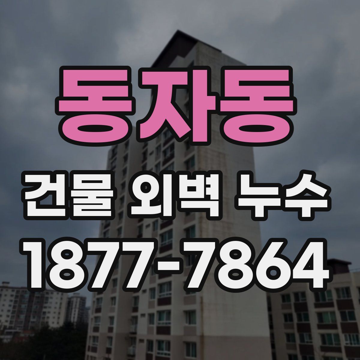 동자동 건물 외벽 누수