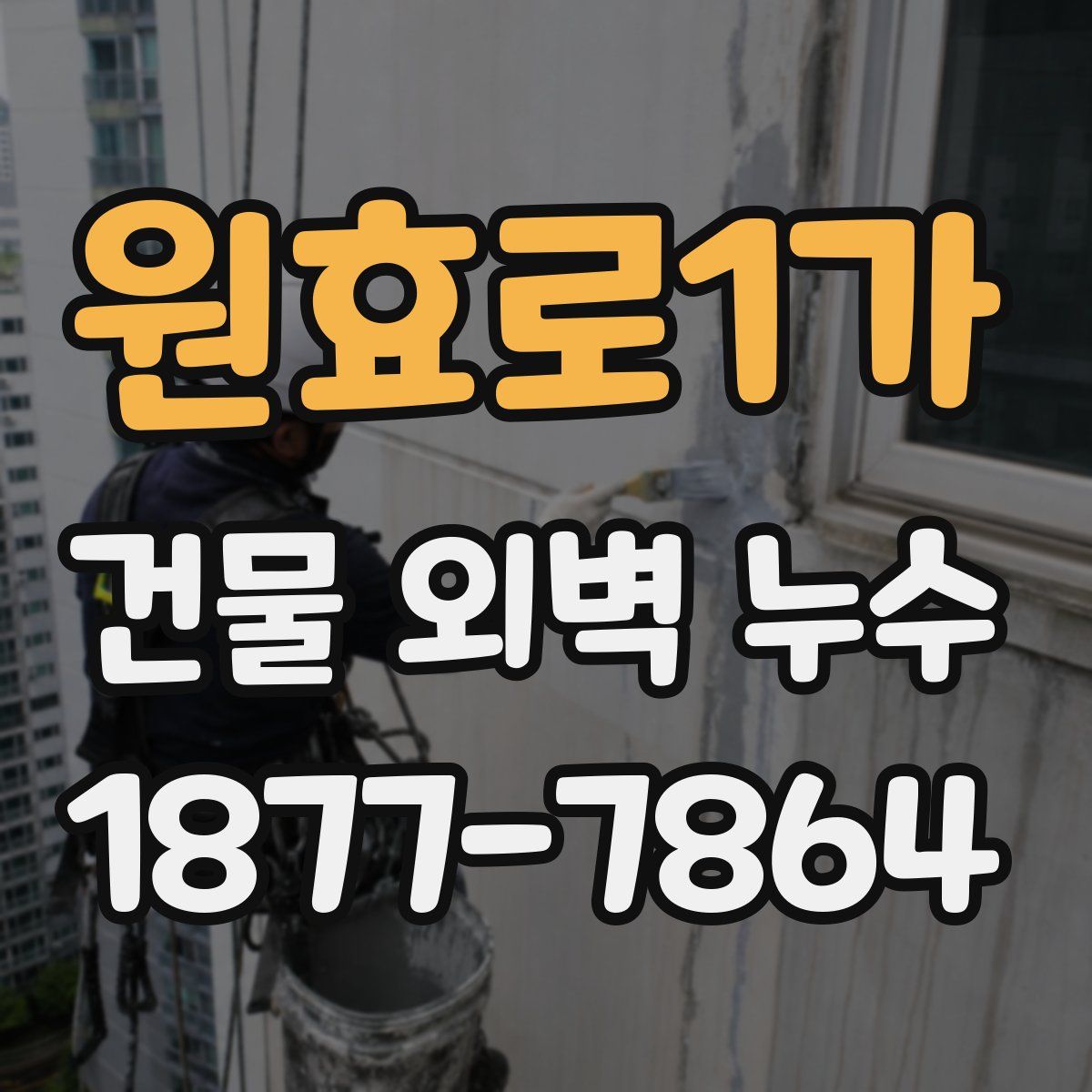 원효로1가 건물 외벽 누수