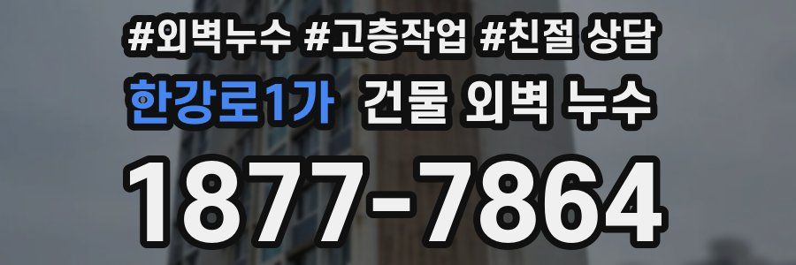 한강로1가 건물 외벽 누수