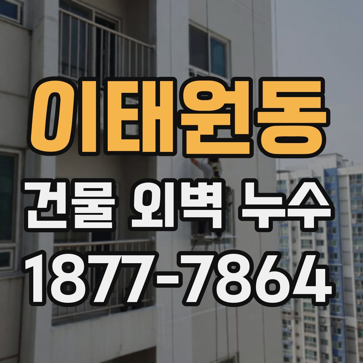 이태원동 건물 외벽 누수