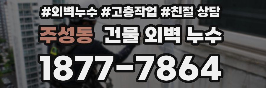 주성동 건물 외벽 누수