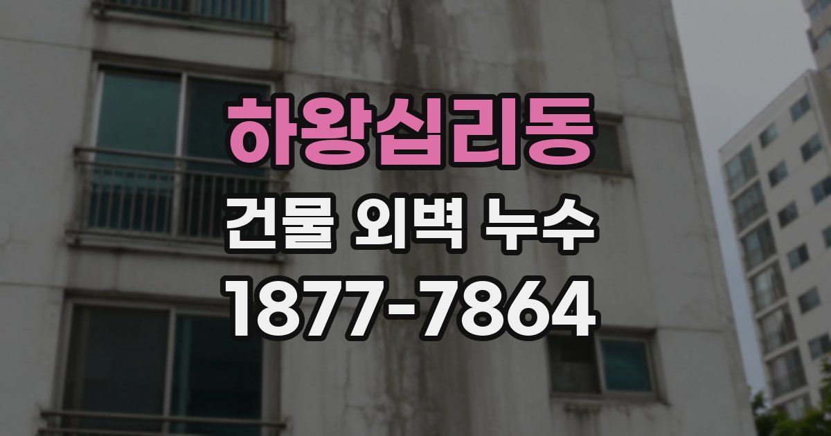 하왕십리동 건물 외벽 누수