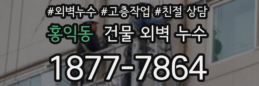 홍익동 건물 외벽 누수