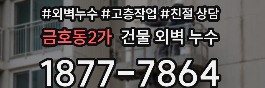 금호동2가 건물 외벽 누수