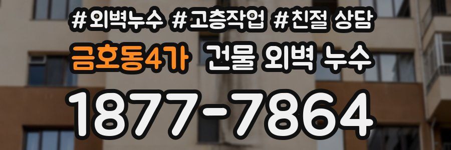 금호동4가 건물 외벽 누수