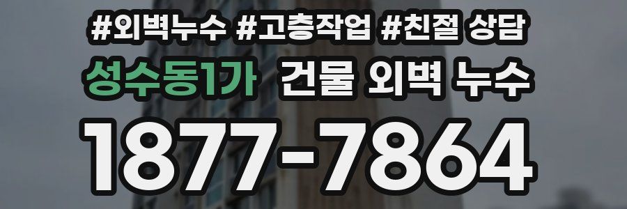 성수동1가 건물 외벽 누수