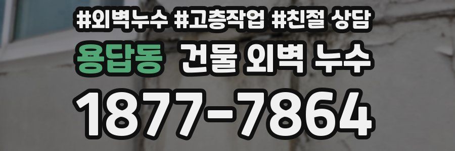 용답동 건물 외벽 누수