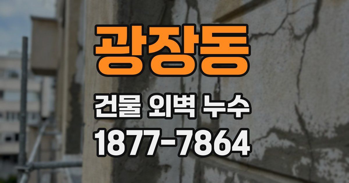 광장동 건물 외벽 누수