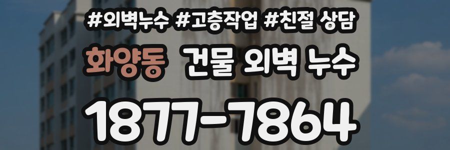 화양동 건물 외벽 누수
