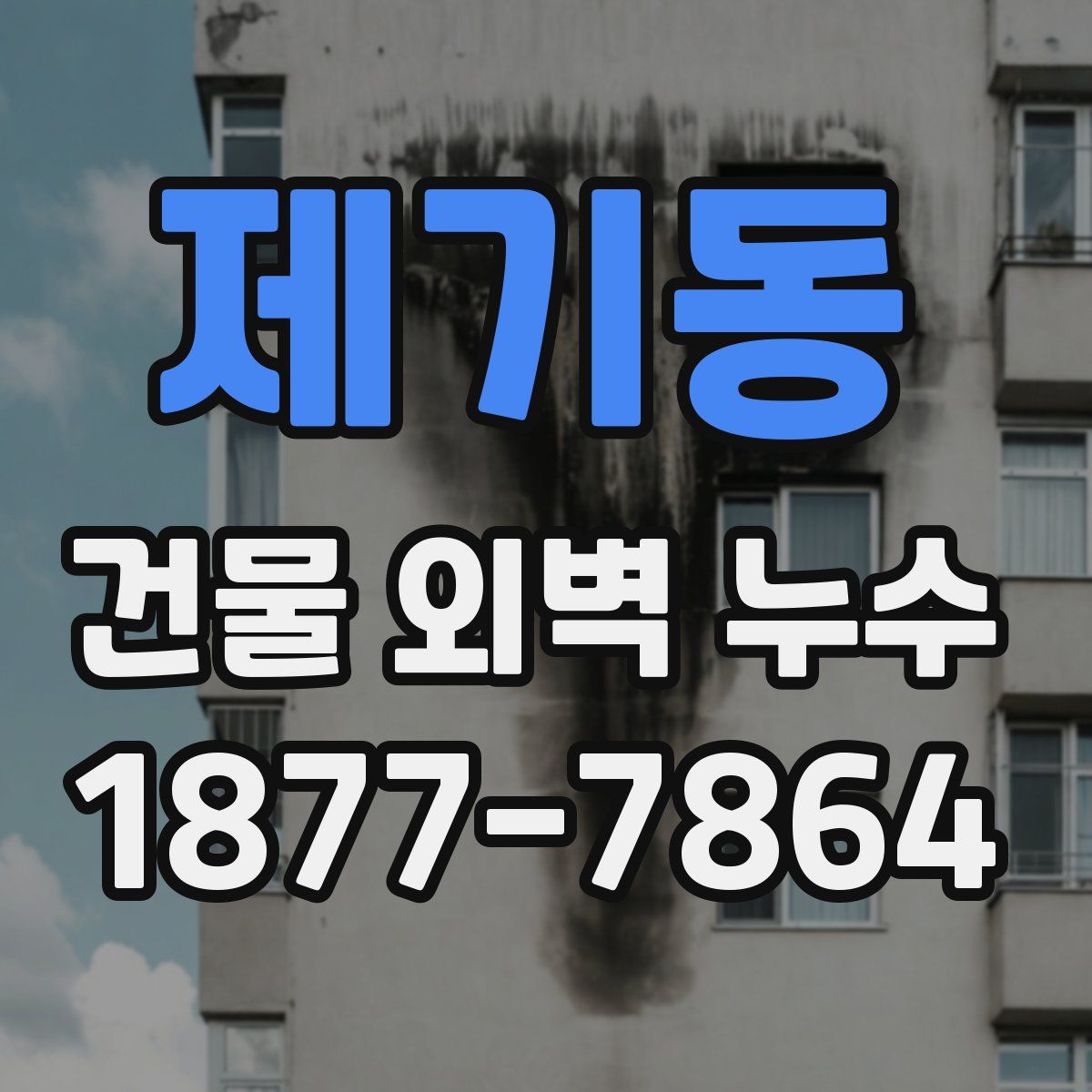 제기동 건물 외벽 누수