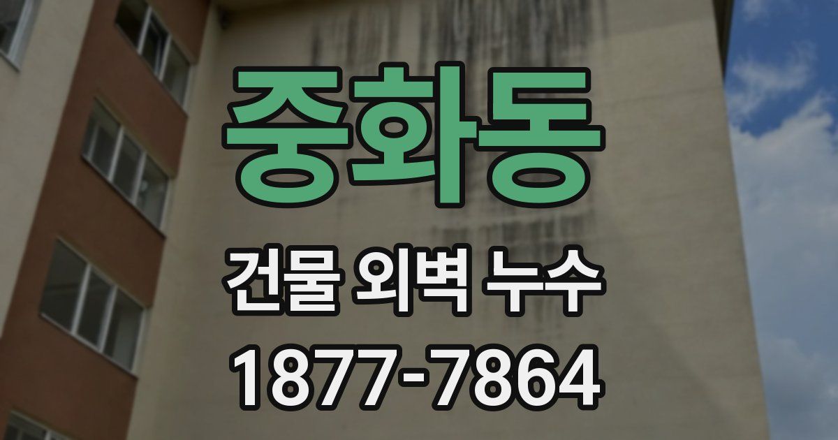 중화동 건물 외벽 누수