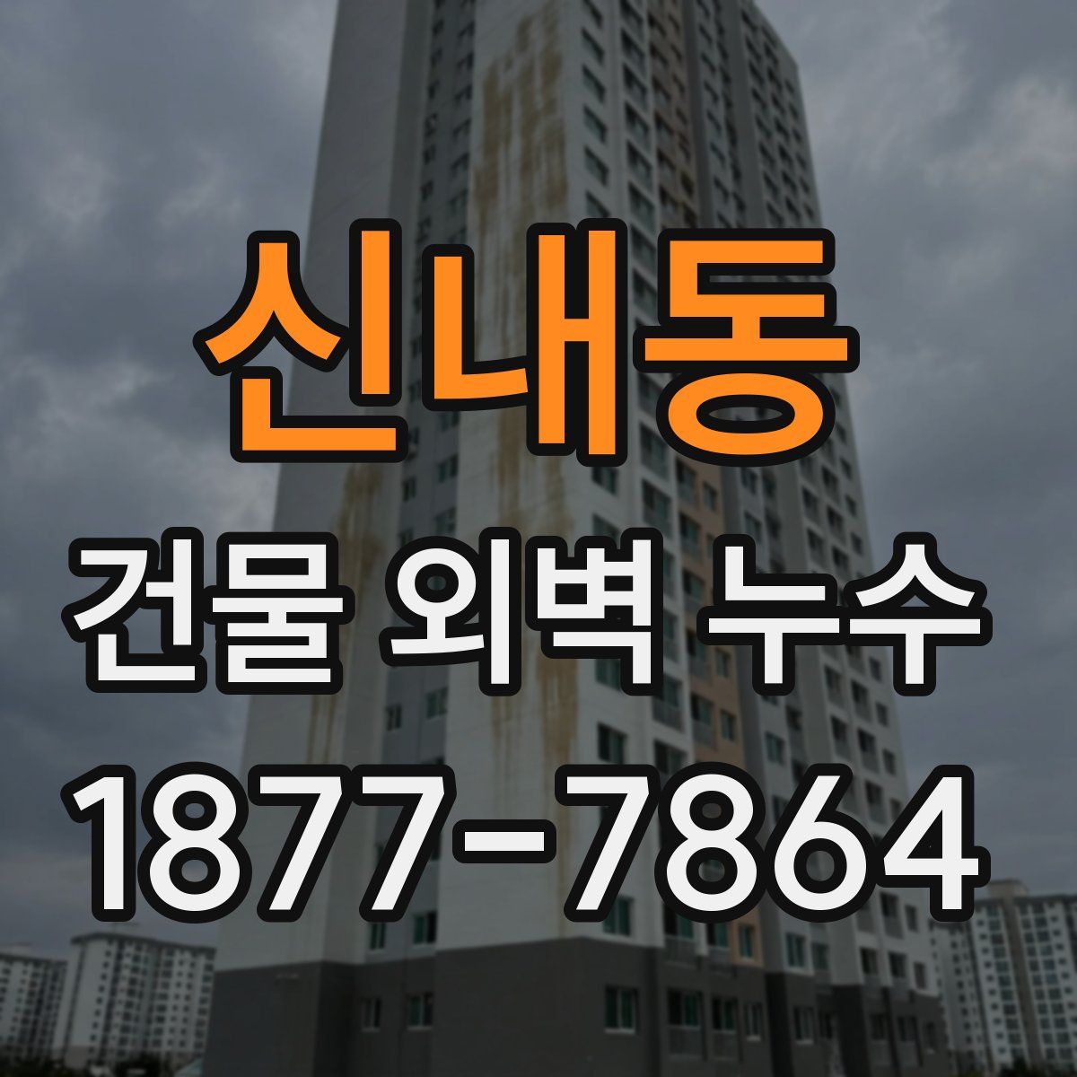 신내동 건물 외벽 누수