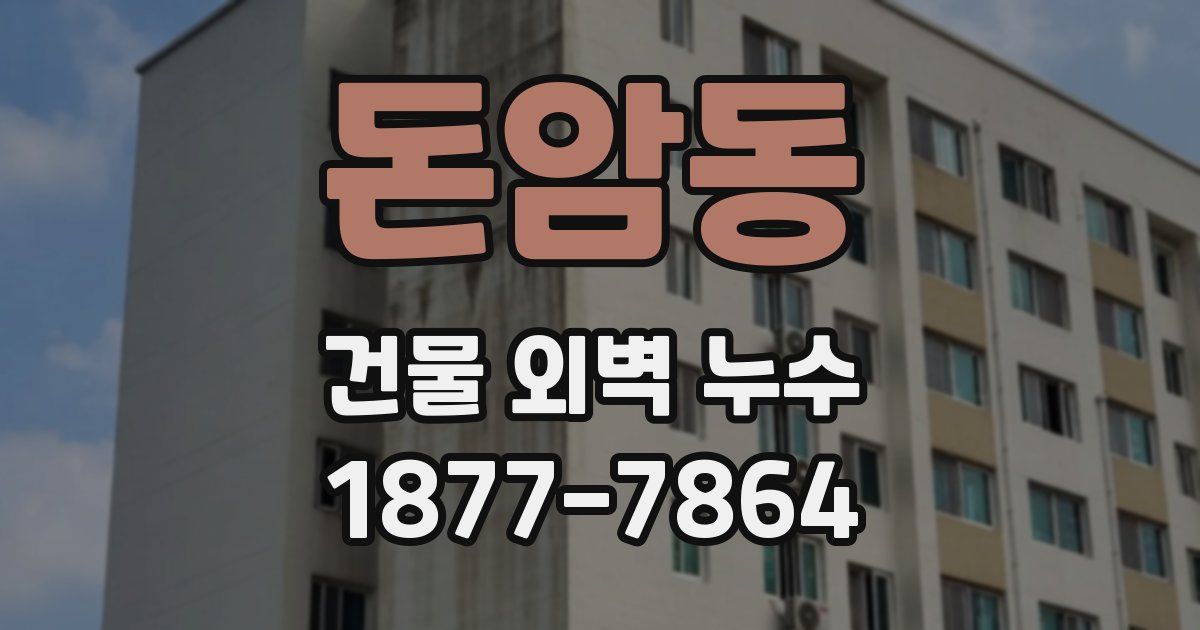 돈암동 건물 외벽 누수
