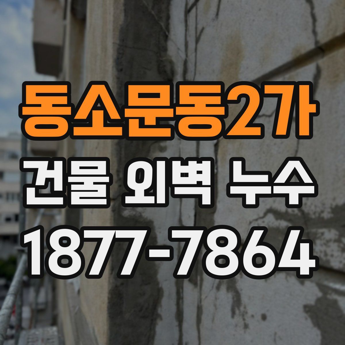 동소문동2가 건물 외벽 누수