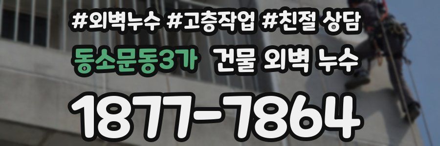 동소문동3가 건물 외벽 누수