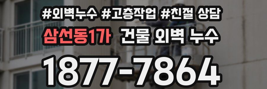 삼선동1가 건물 외벽 누수