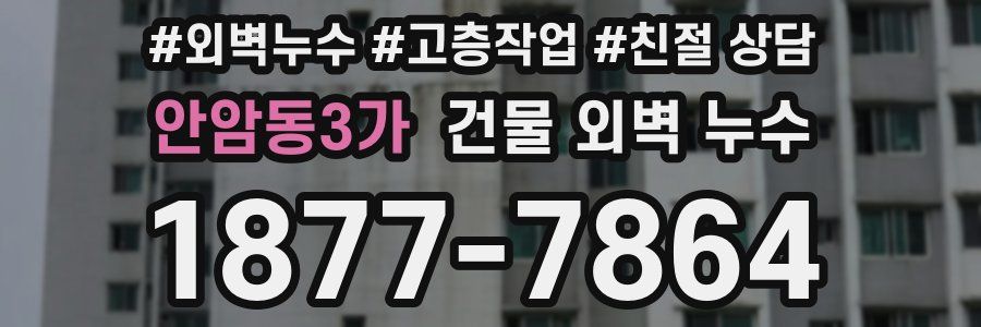 안암동3가 건물 외벽 누수