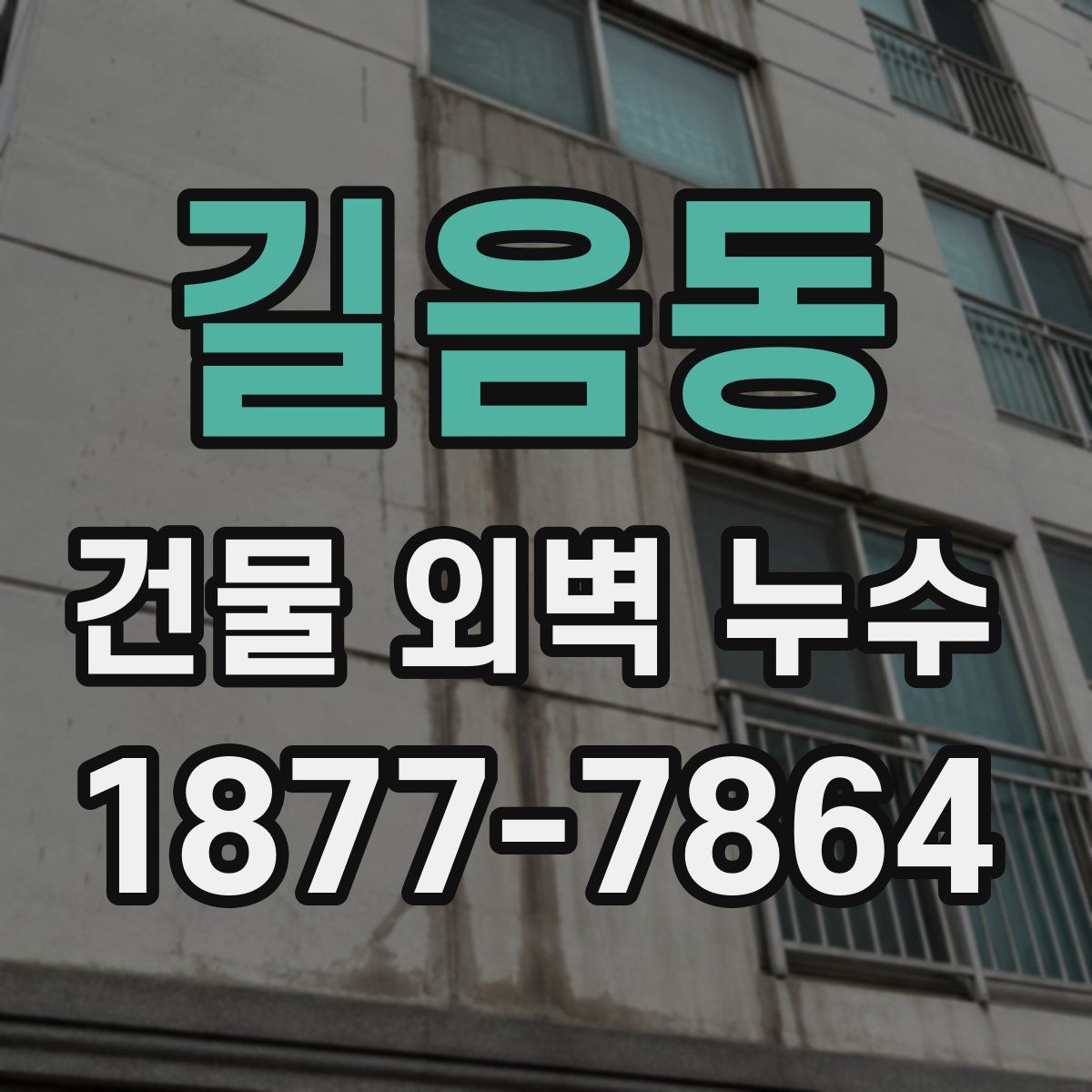 길음동 건물 외벽 누수