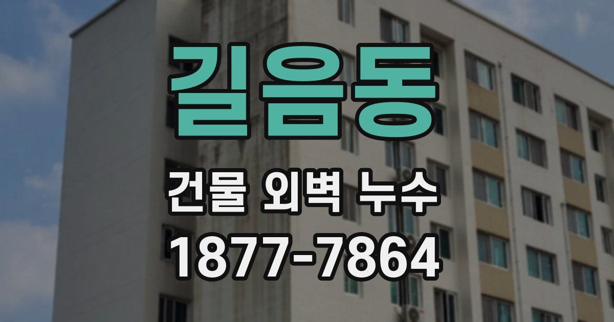 길음동 건물 외벽 누수