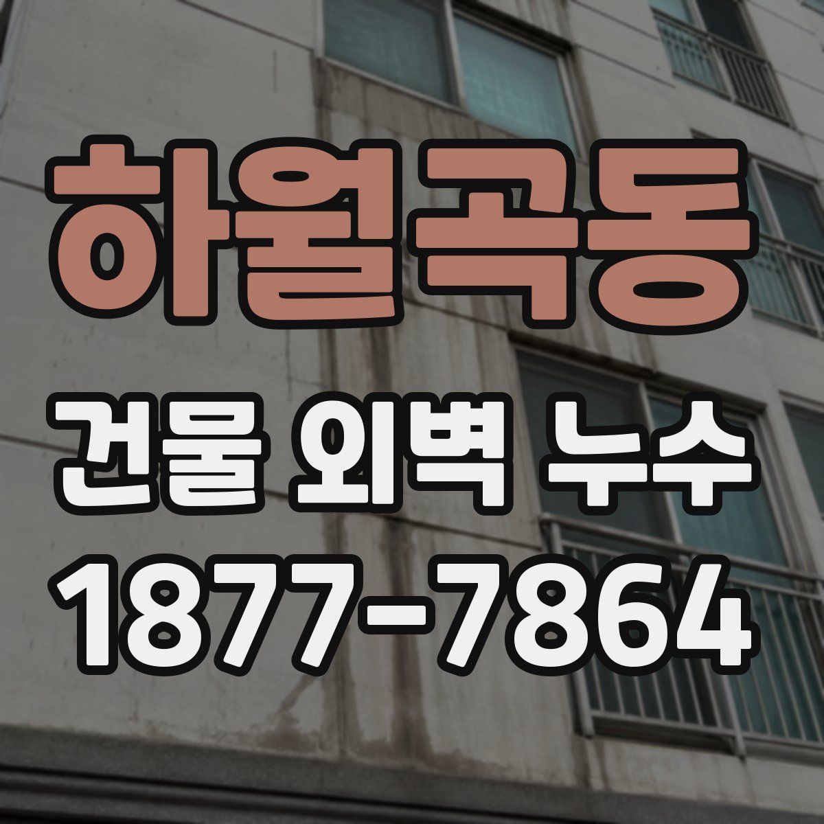 하월곡동 건물 외벽 누수