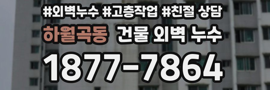 하월곡동 건물 외벽 누수