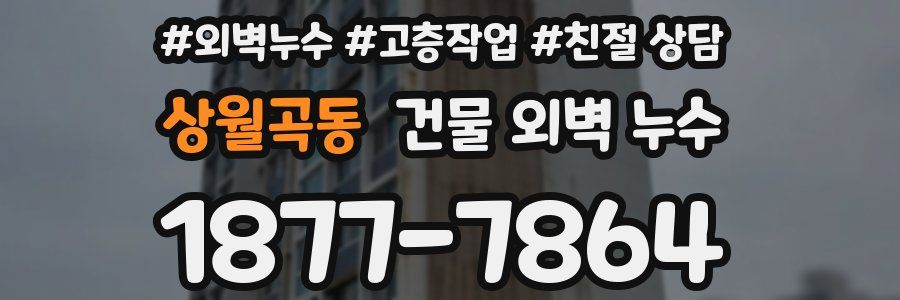 상월곡동 건물 외벽 누수