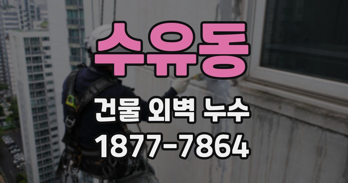 수유동 건물 외벽 누수