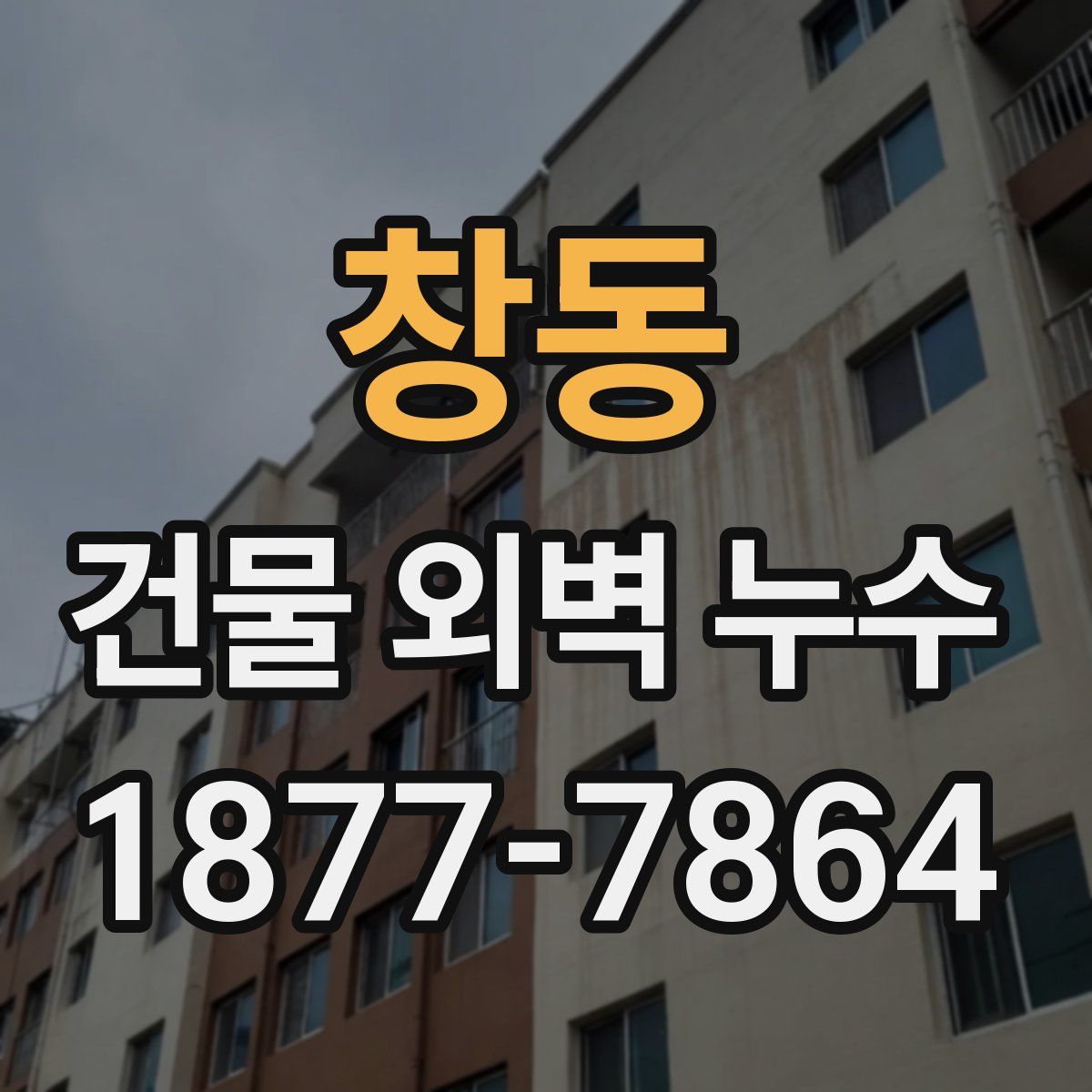 창동 건물 외벽 누수