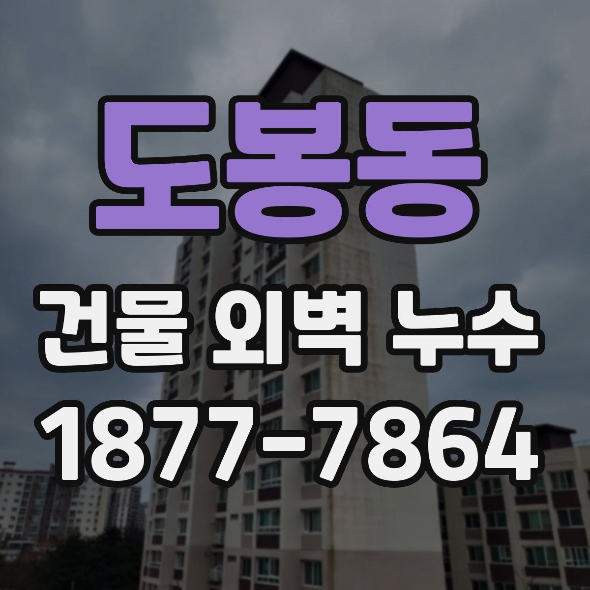 도봉동 건물 외벽 누수