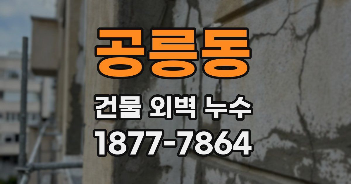 공릉동 건물 외벽 누수