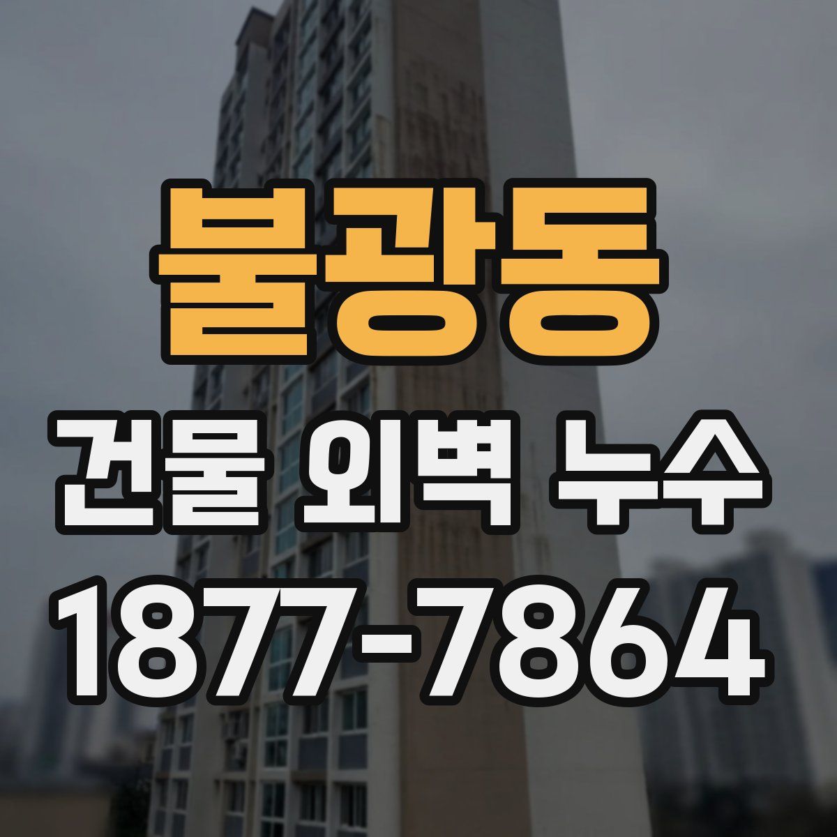 불광동 건물 외벽 누수