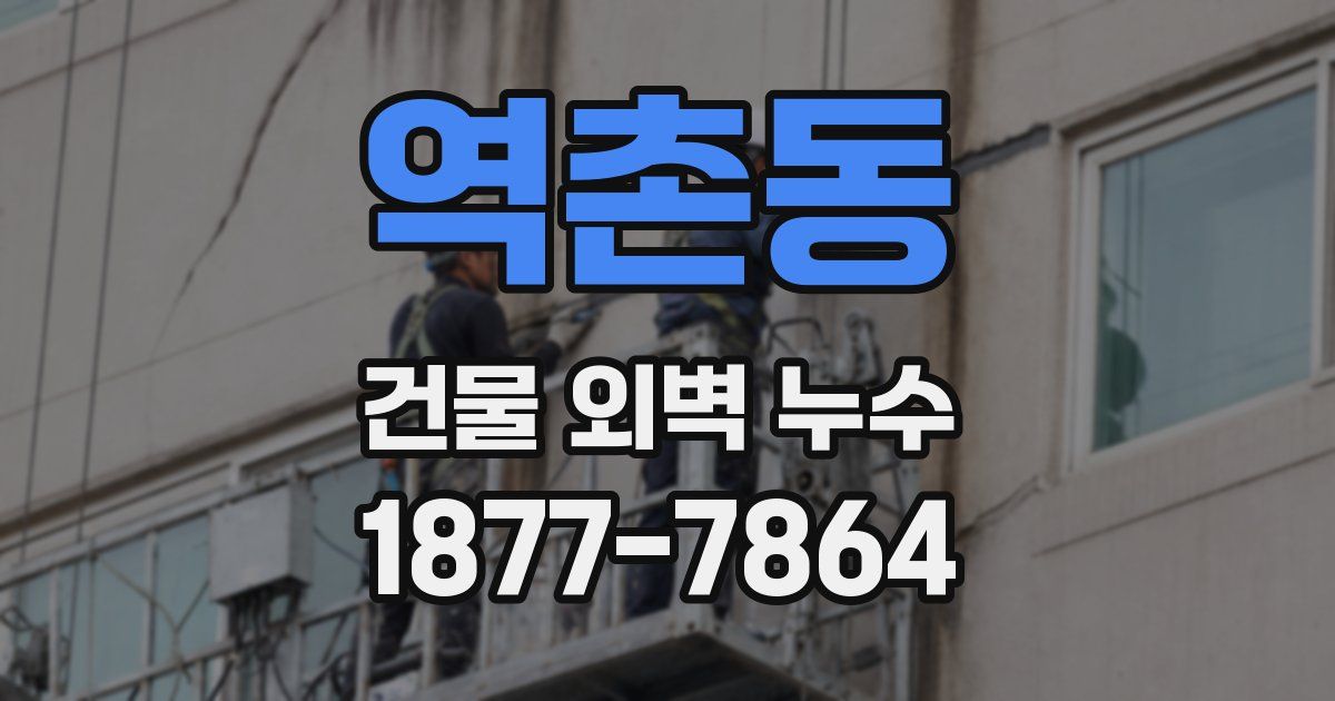 역촌동 건물 외벽 누수