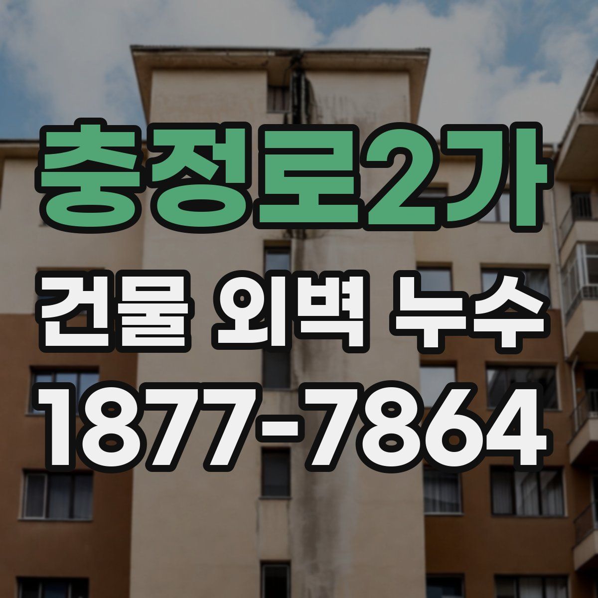 충정로2가 건물 외벽 누수
