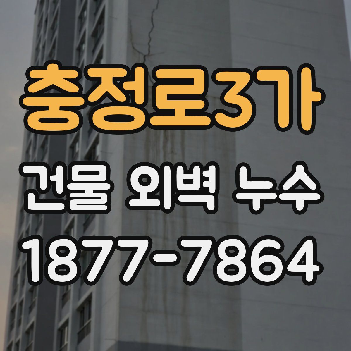 충정로3가 건물 외벽 누수