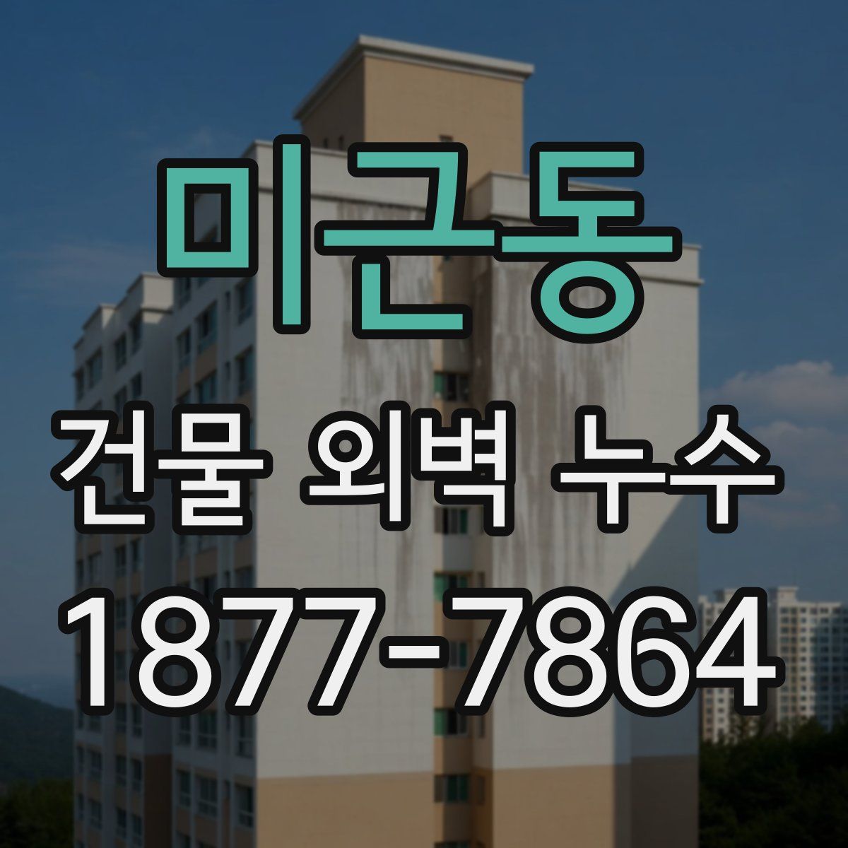 미근동 건물 외벽 누수