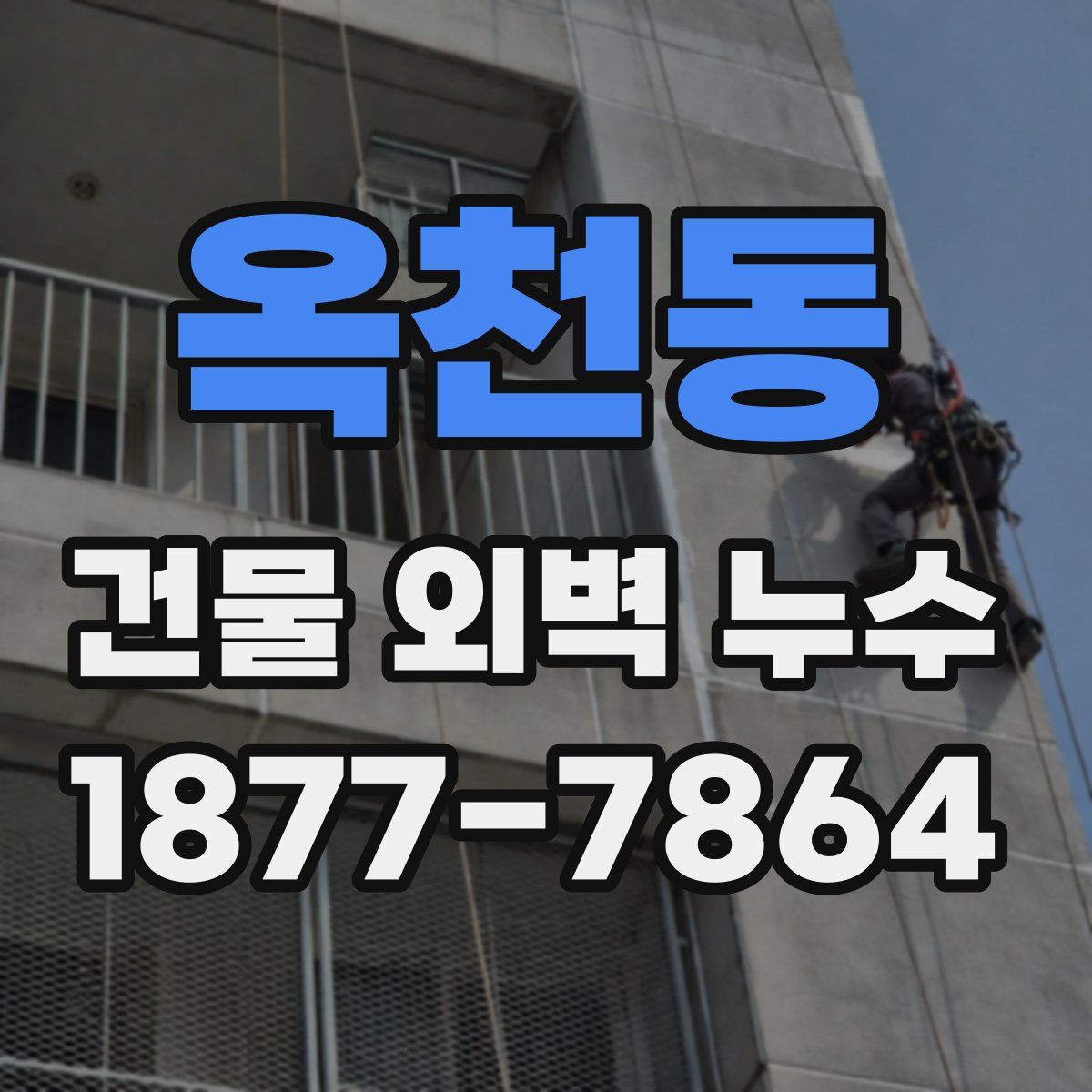 옥천동 건물 외벽 누수