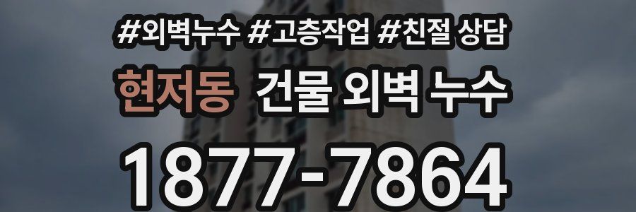 현저동 건물 외벽 누수