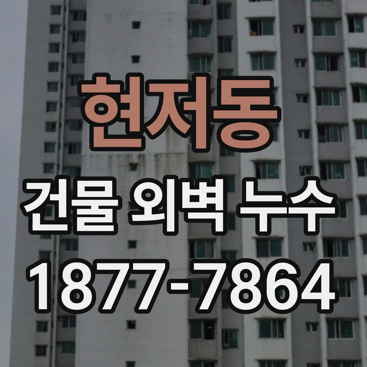 현저동 건물 외벽 누수