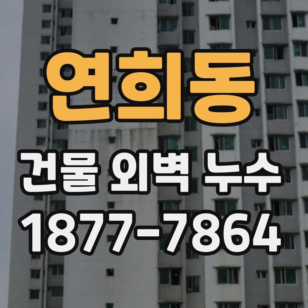 연희동 건물 외벽 누수