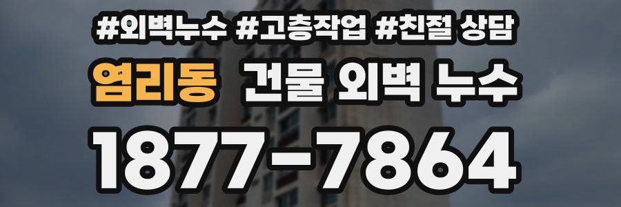 염리동 건물 외벽 누수
