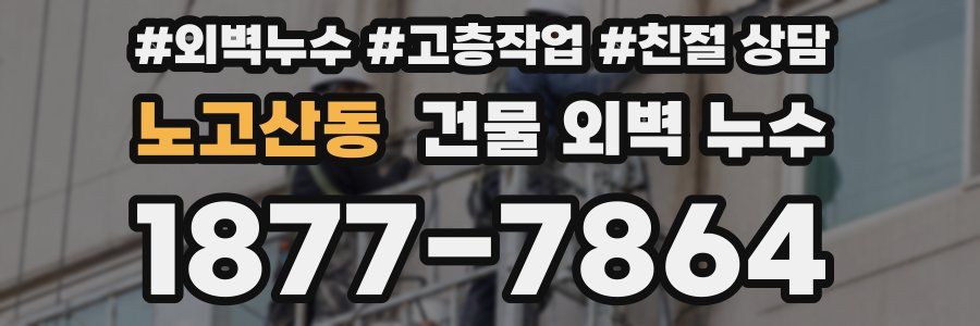 노고산동 건물 외벽 누수